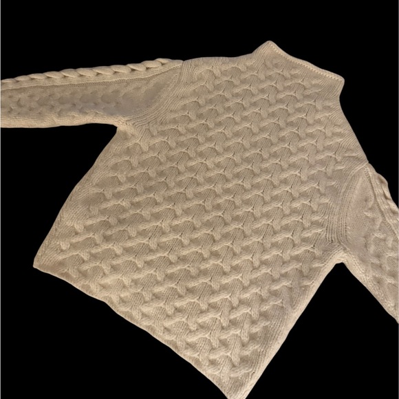 Free People Chunky Braided Cable Knit sweater XS Ivory. - Picture 7 of 11